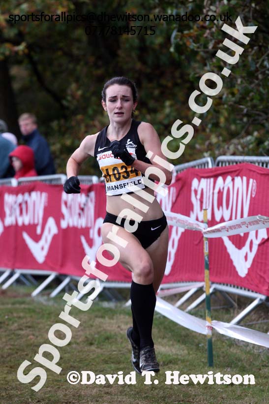 Senior women, 2016 National Cross Country Relays, Berry Hill Park, Mansfield. Photo: David T. Hewitson/Sports for All Pics